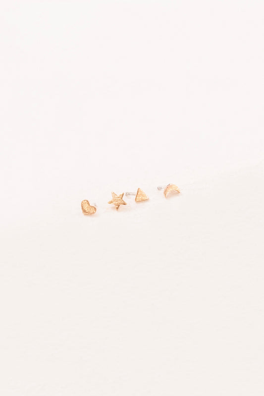 The Basics Earring Set | Rose Gold