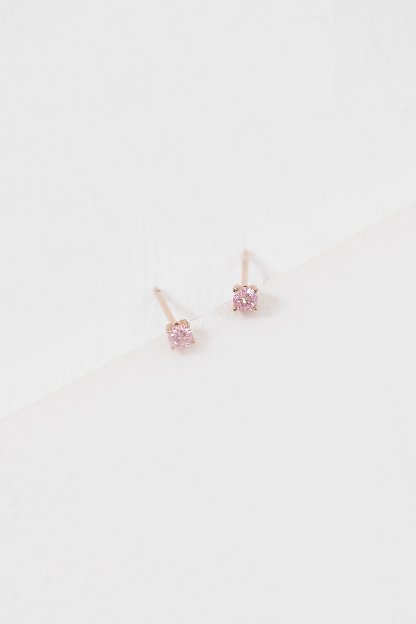 Simple Stone Earring Set (14K)