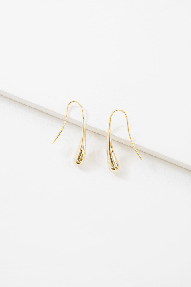 Alexa Hook Earrings | Gold (24K)