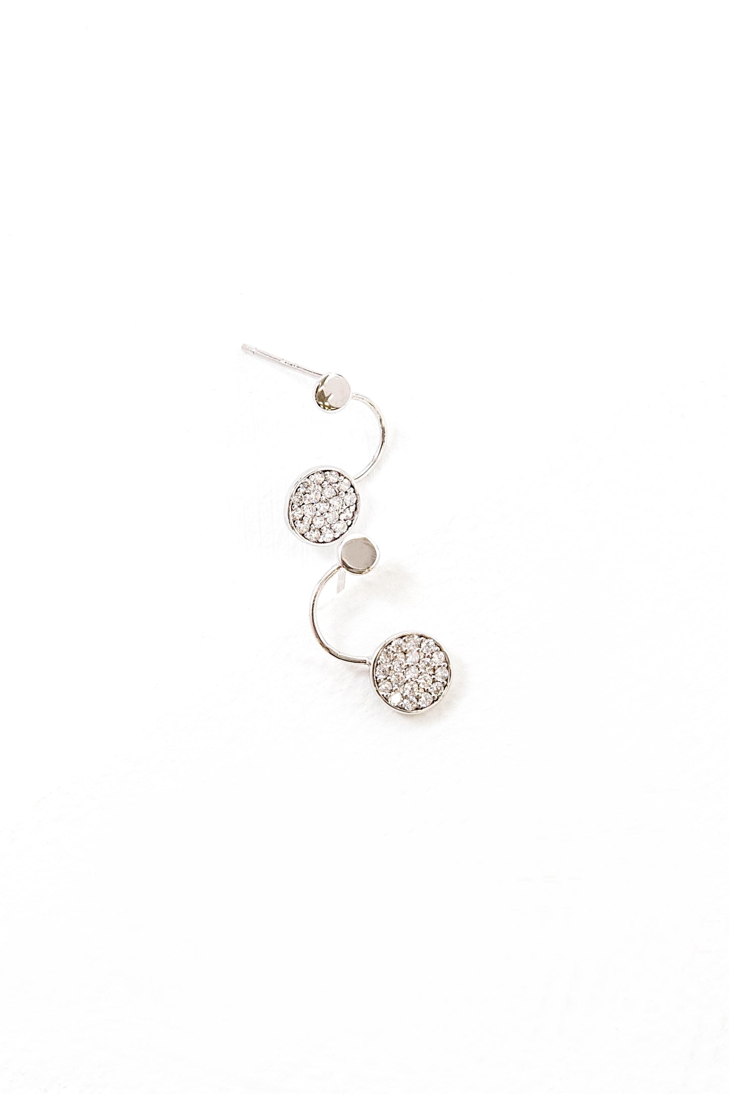 Curved Circle Earrings