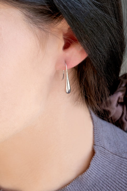 Alexa Hook Earrings | Silver