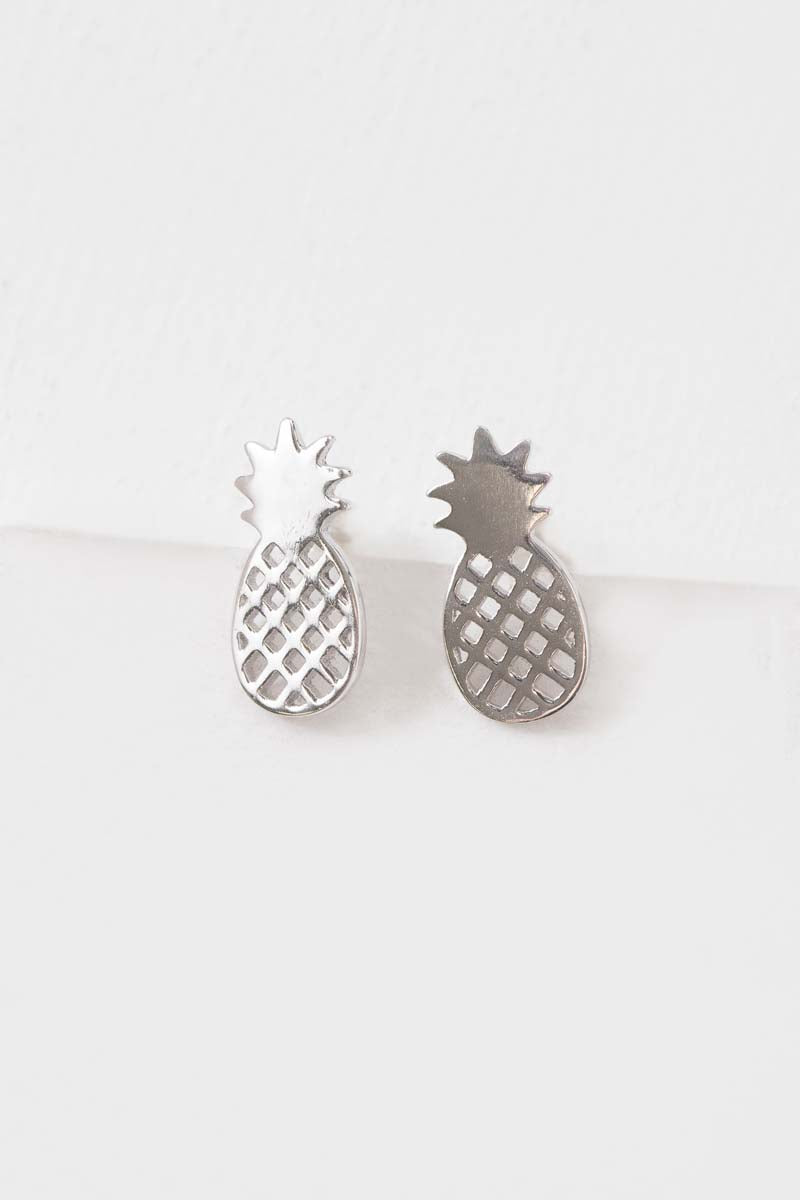 Pineapple Earrings (18K Rose & 24K Gold)