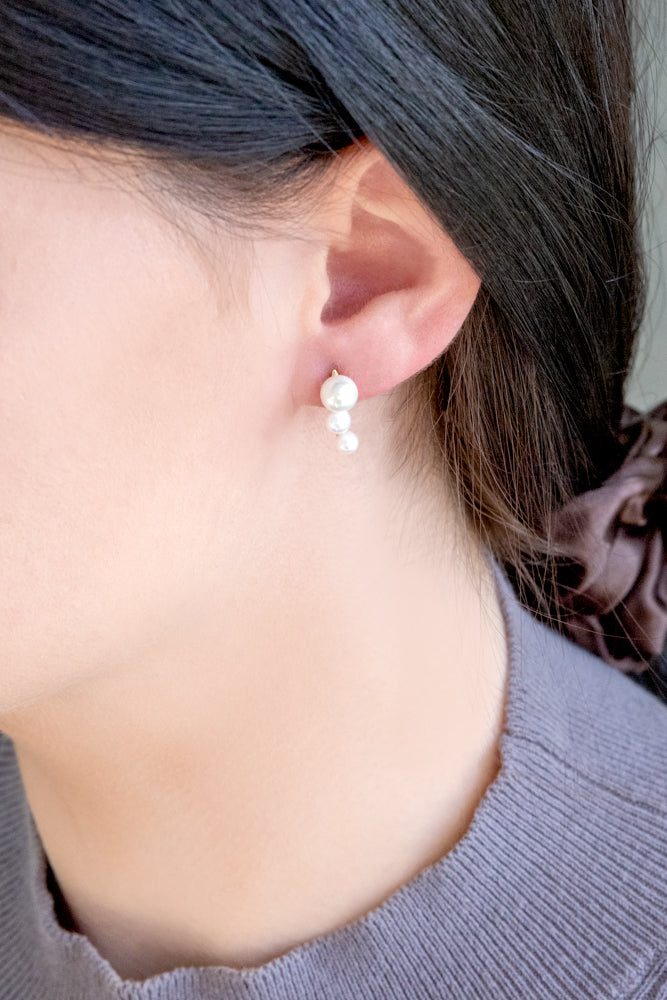 Brinley Ear Pin Earrings (24K)