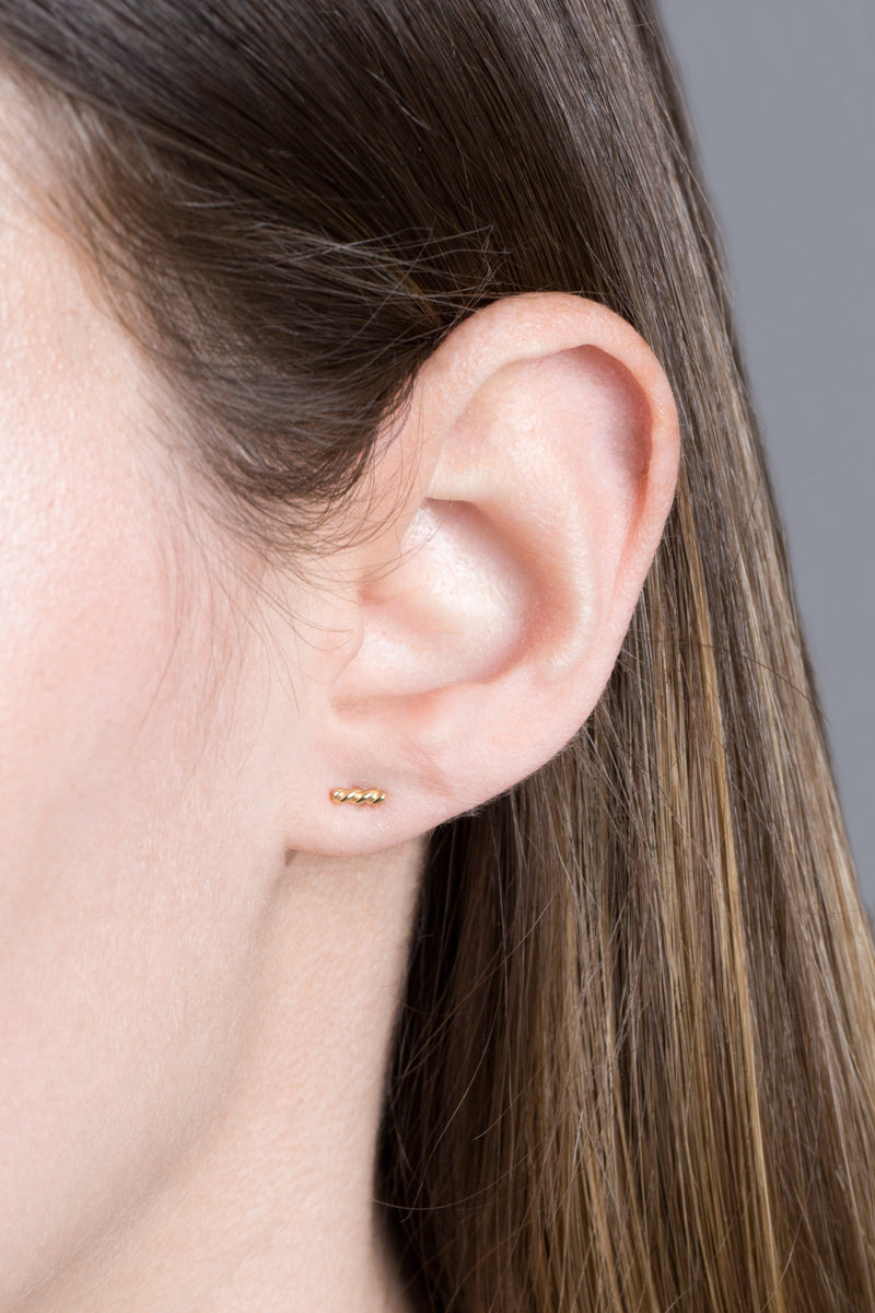 Tiny Twist Earrings | Gold (14K)