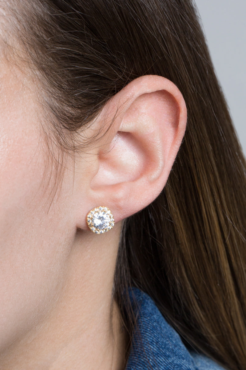 Halo Ray Stud Earrings | Gold (sterl.)