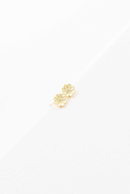 Primrose Stud Earrings | Chiffon (18K)