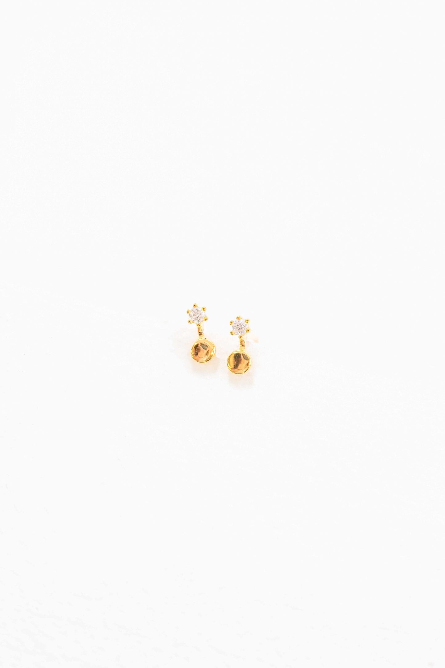 Tiny Duo Dot Earrings | Gold (14K)