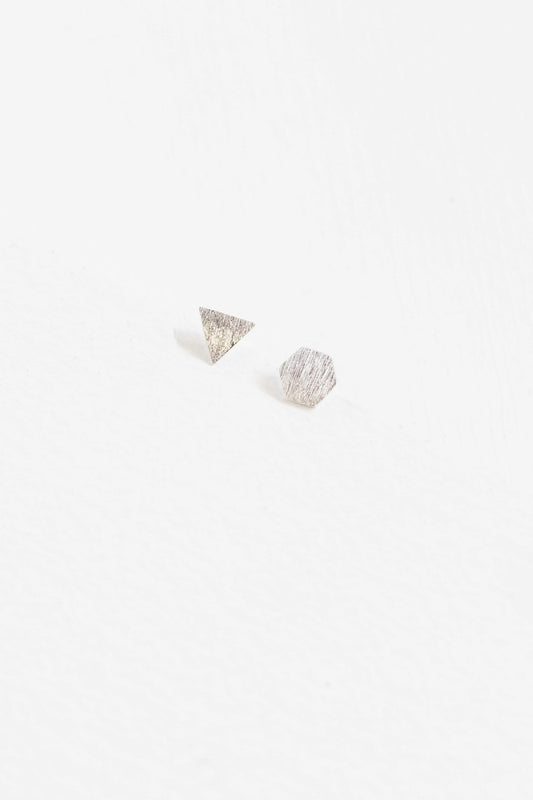 Geometric Shapes Mismatched Earrings | Silver (sterl.)