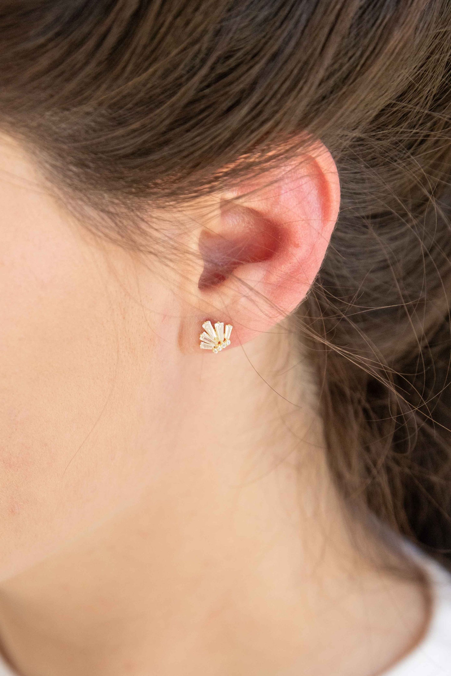 Mini Queen Earrings (14K)
