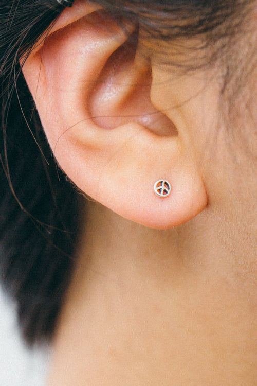 Peace Stud Earrings