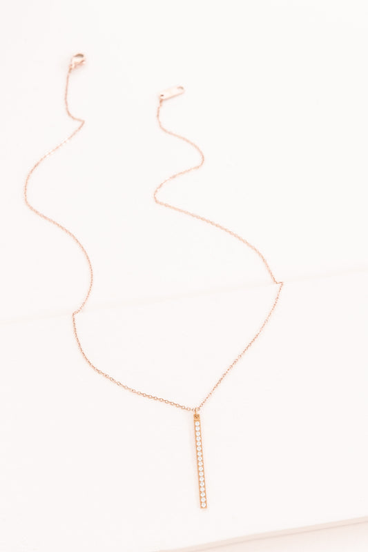 Natalia Bar Necklace (14K)