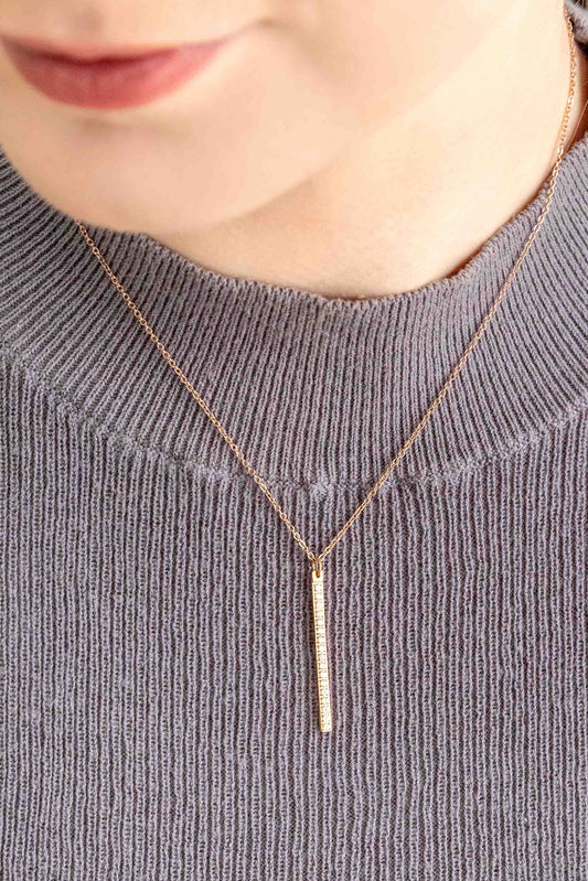 Natalia Bar Necklace (14K)