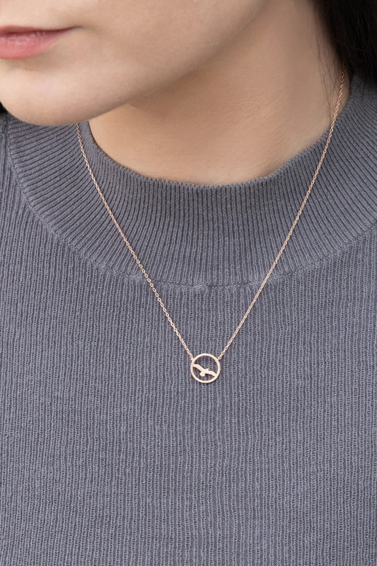 Soar High Above Necklace | Rose Gold