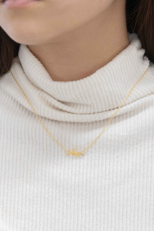 Moon Mountain Necklace | Gold