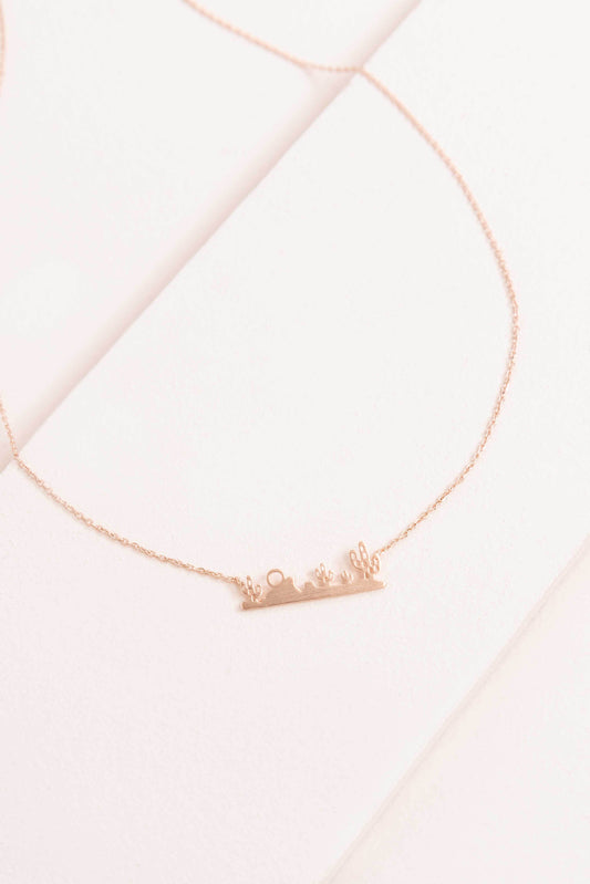 Desert Heat Necklace | Rose Gold