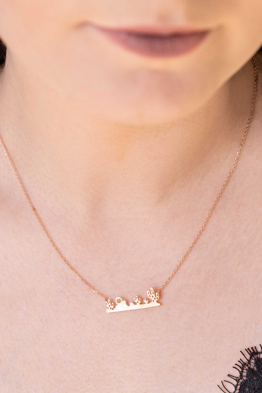 Desert Heat Necklace | Rose Gold