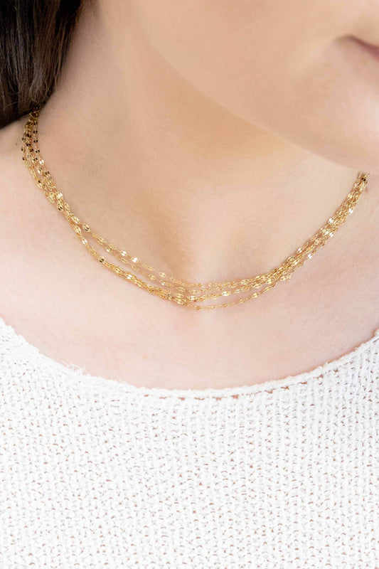Gold Rush Layered Necklace (14K)