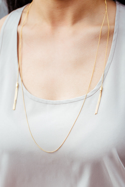 Tsarina Tassel Layered Necklace