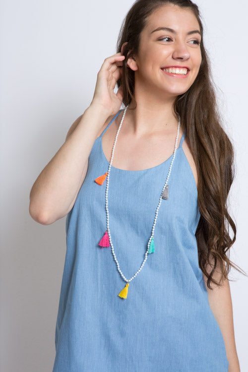 Nayeli Tassel Necklace | Happy