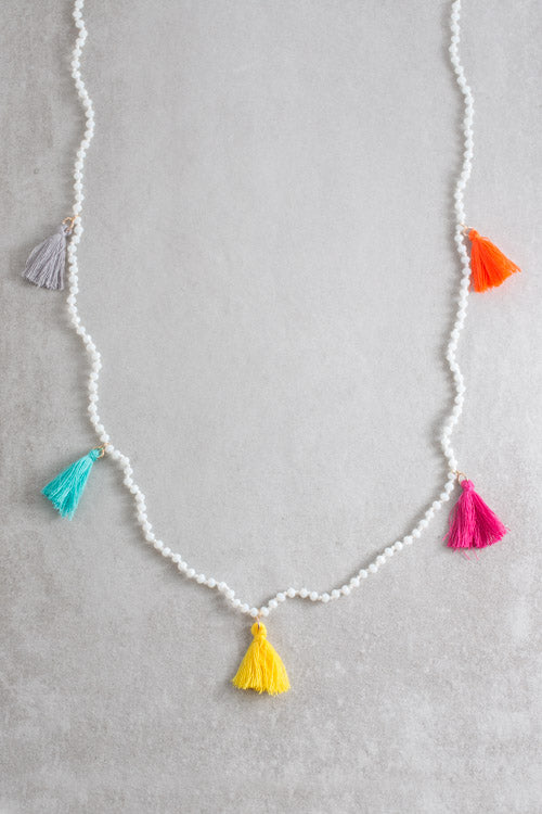 Nayeli Tassel Necklace | Happy