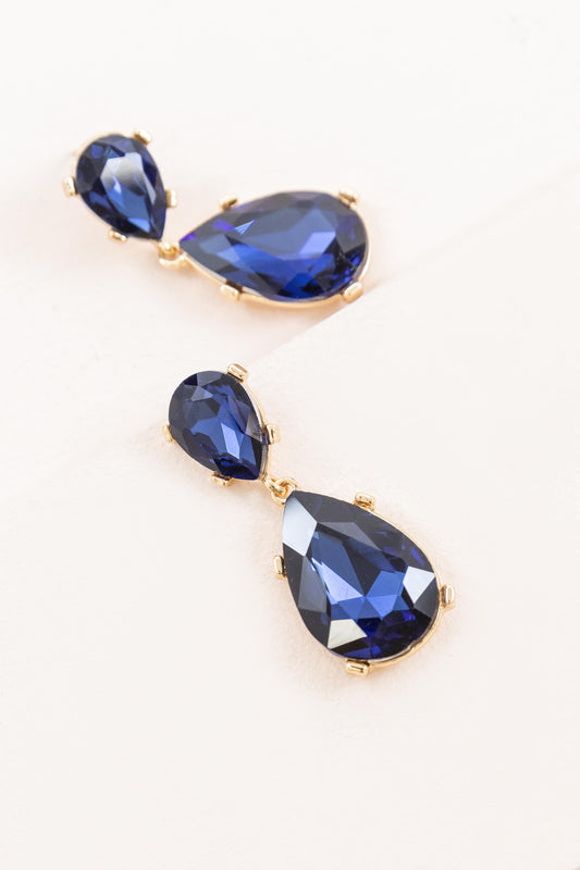 Briel Drop Earrings | Sapphire