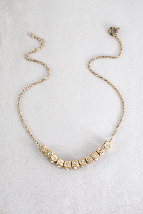 Golden Dice Necklace