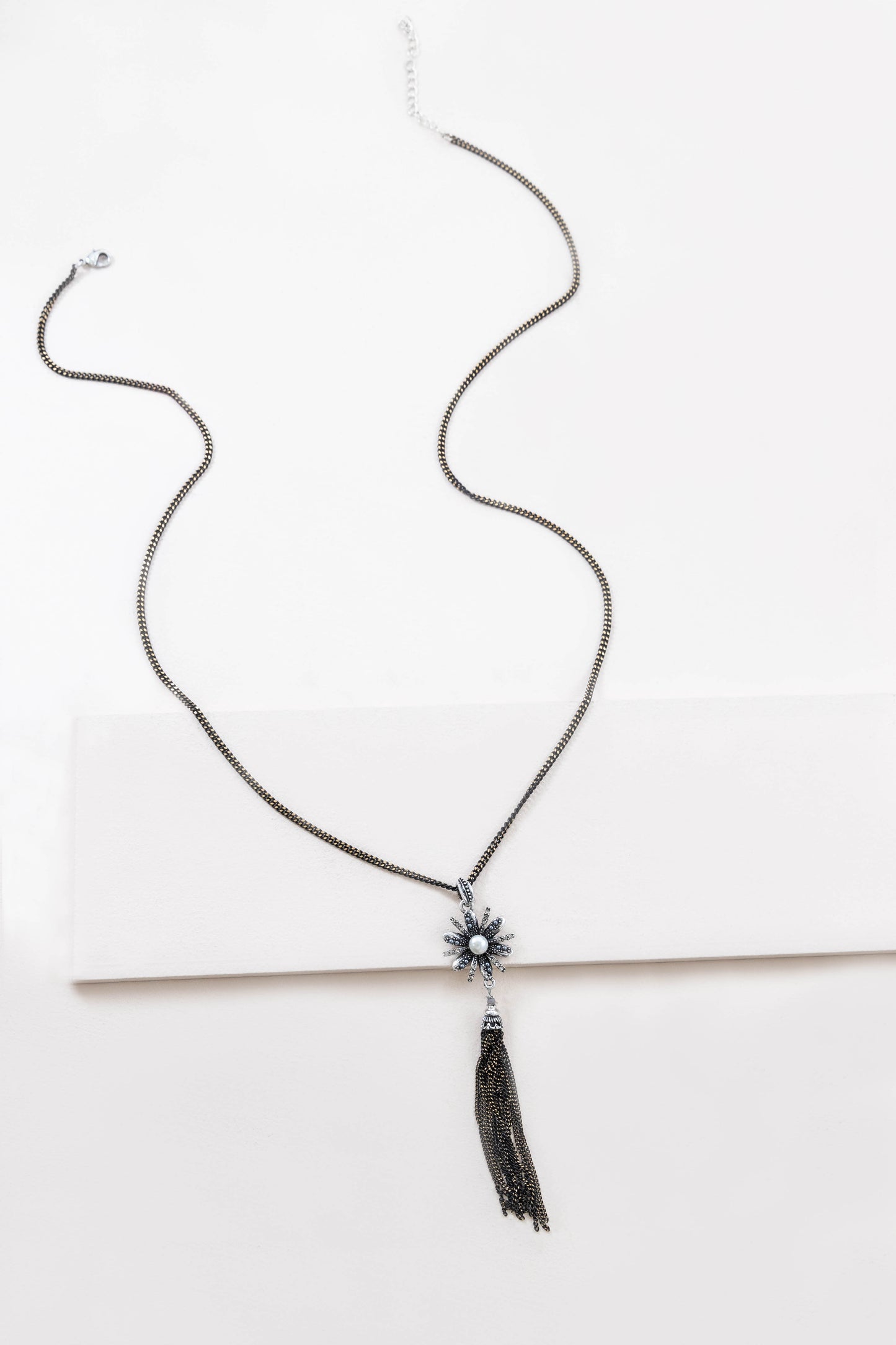 Trieste Tassel Necklace | Dark