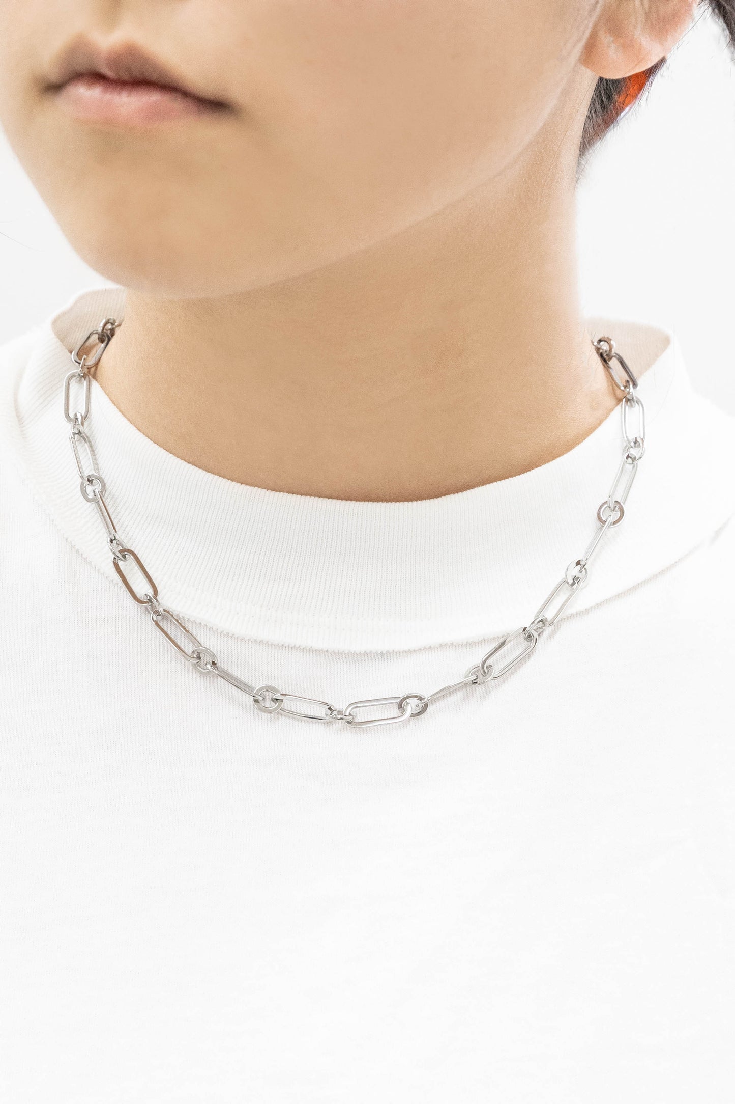 Overawe Large Chain Link Necklace | Silver