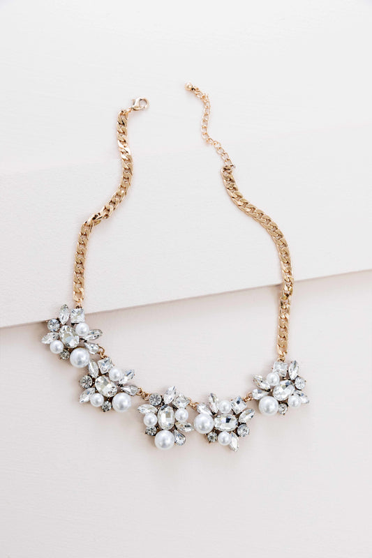 Sparkling Pearls Necklace