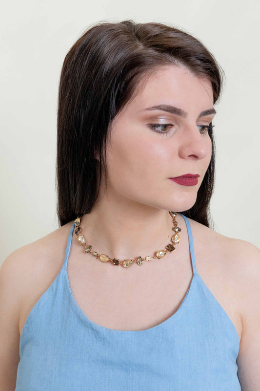 Iridescent Flare Necklace | Golden