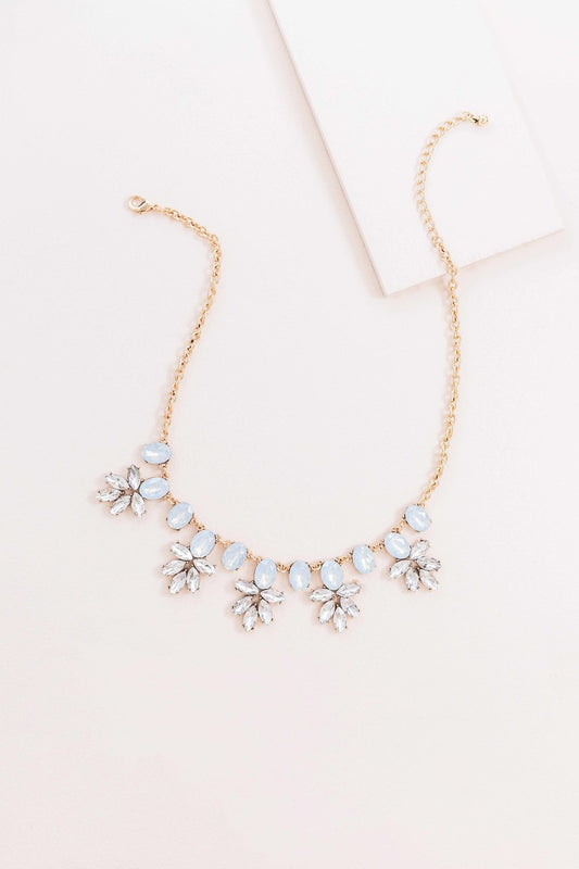 Crystal Flower Bouquet Necklace