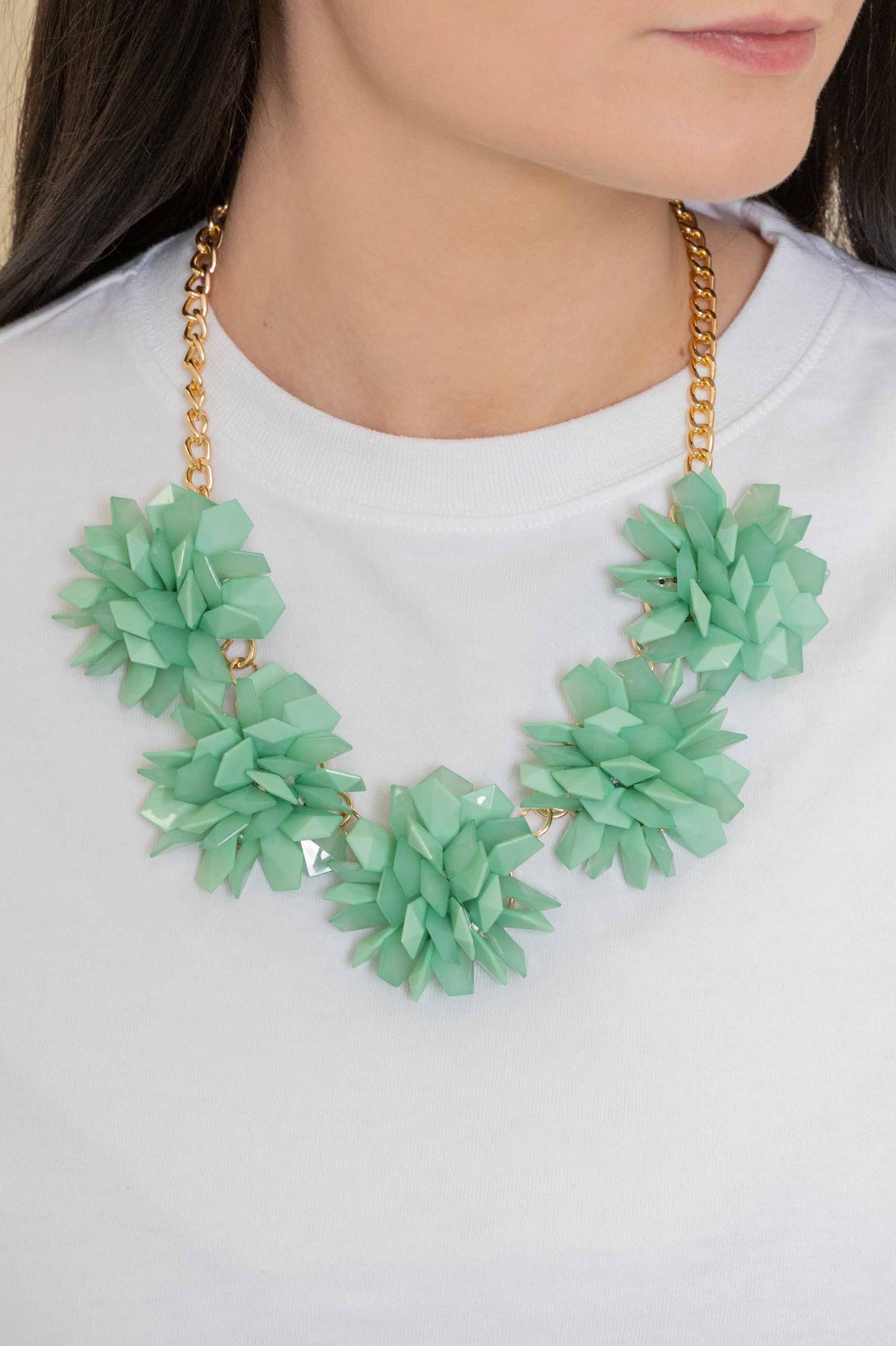 Sophisticated Shard Necklace | Sea Green