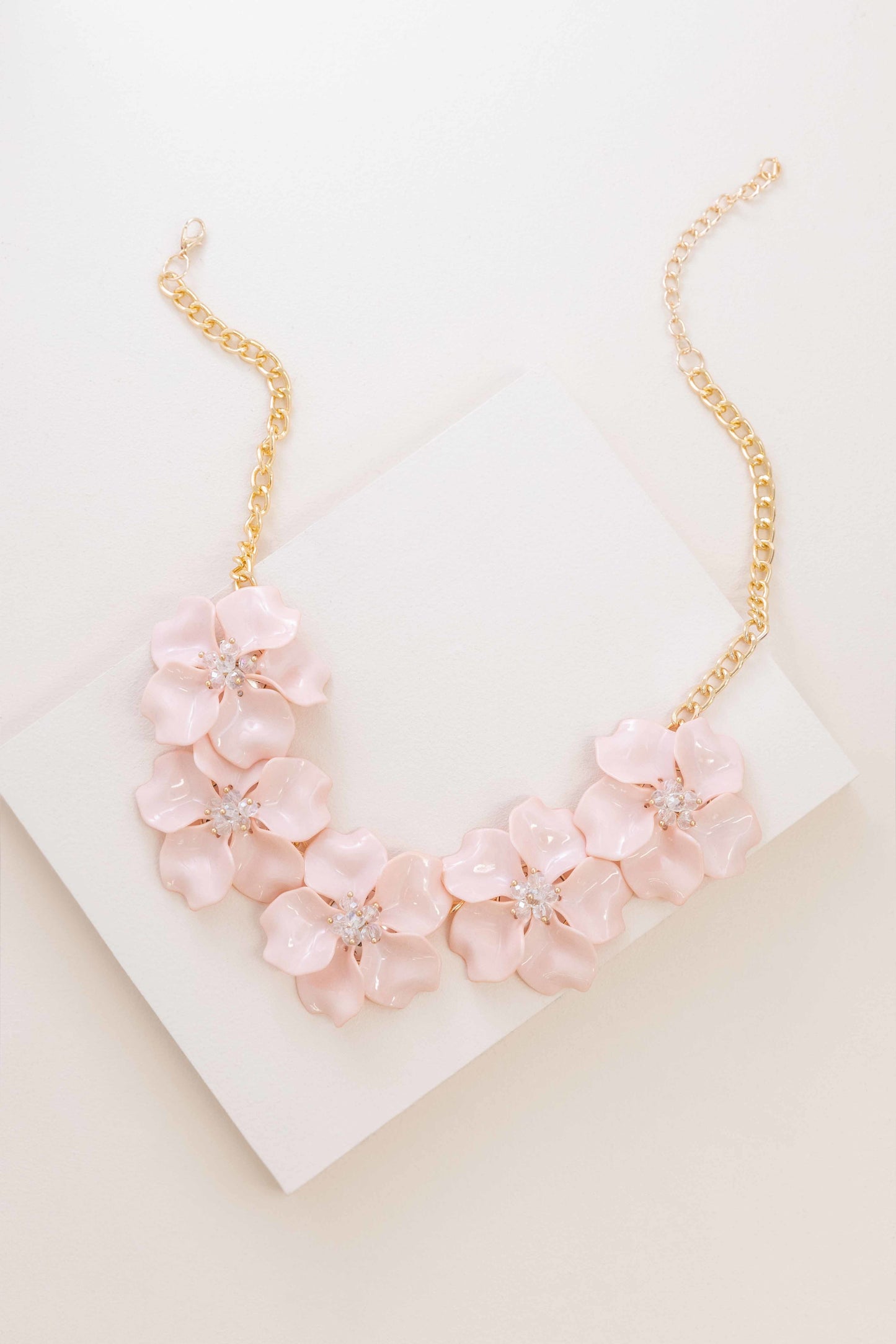 Fresh Flowers Necklace | Baby Pink