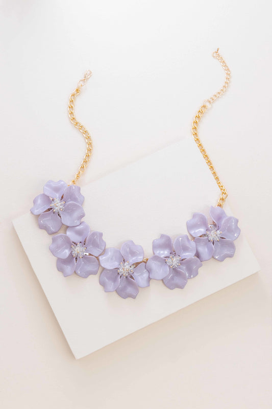 Fresh Flowers Necklace | Lilac