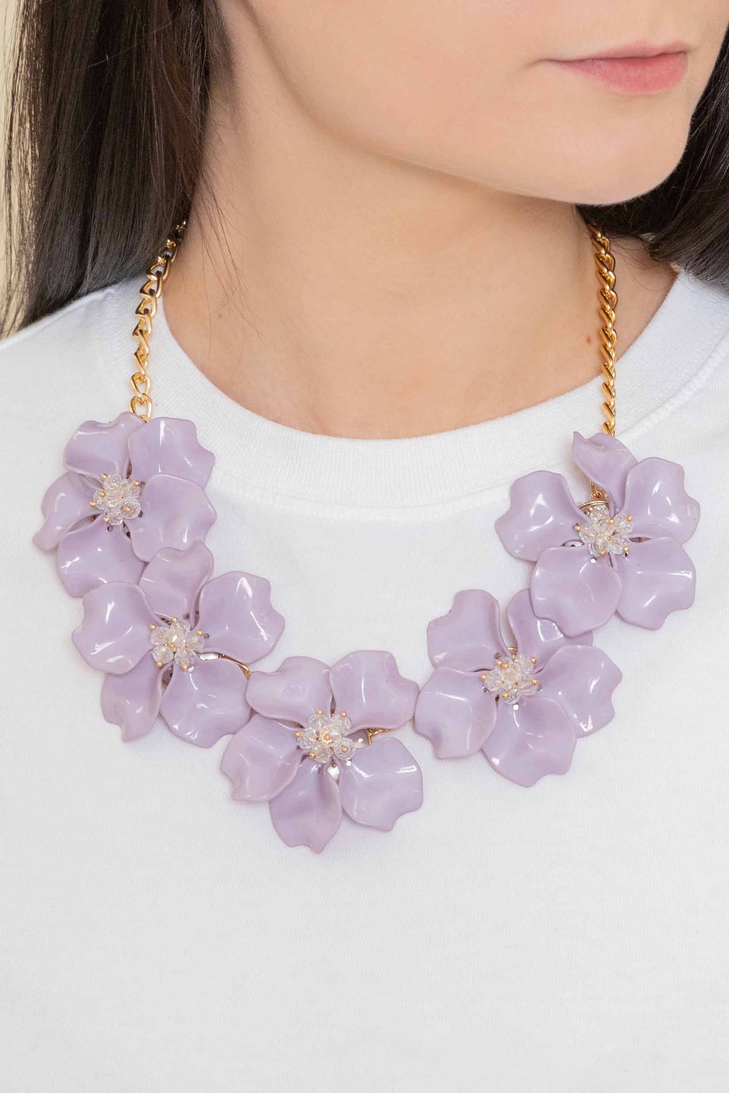 Fresh Flowers Necklace | Lilac
