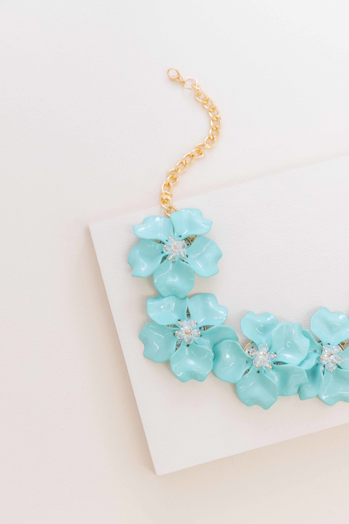 Fresh Flowers Necklace | Teal