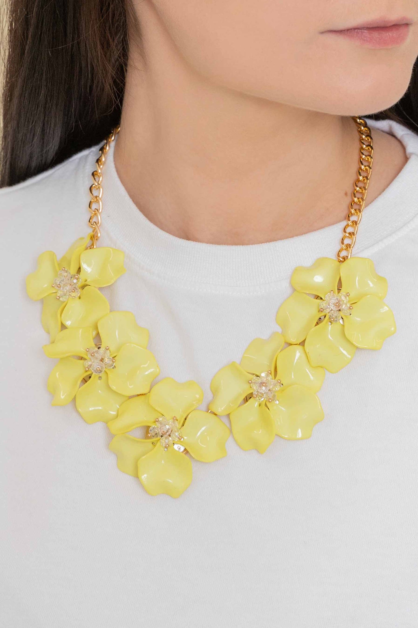 Fresh Flowers Necklace | Bright Yellow