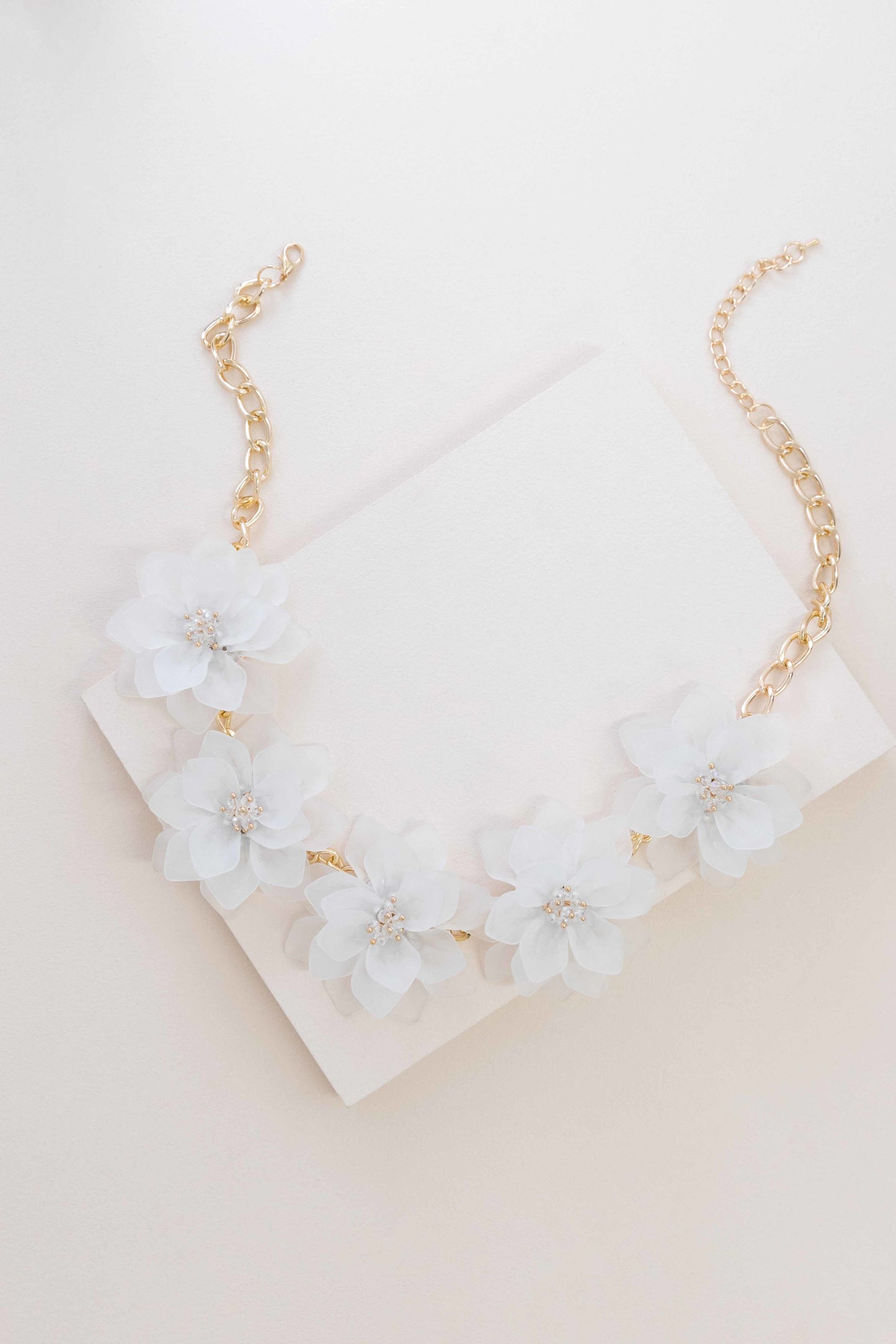 Fashion Forward Floral Necklace | Crystal Clear