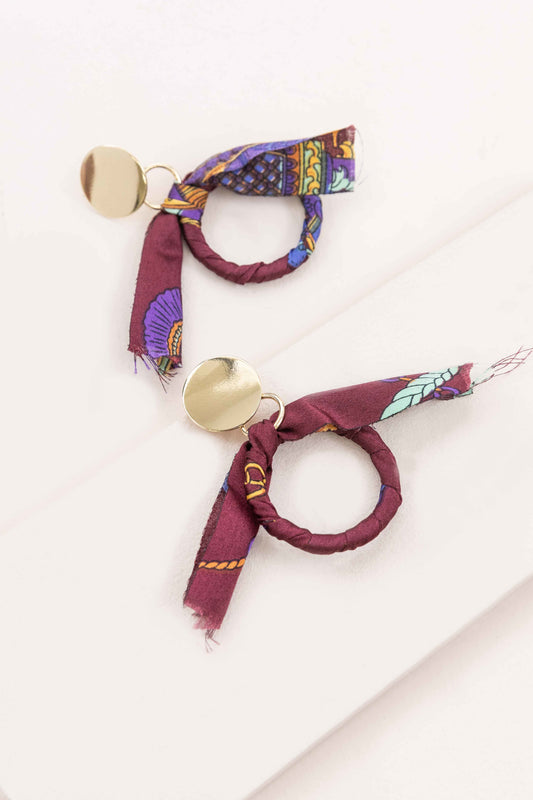 Marissa Earrings | Burgundy