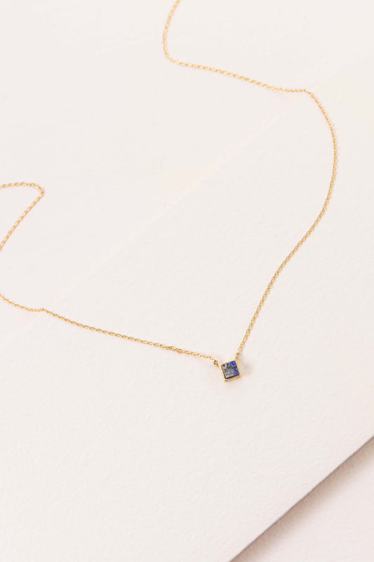 Cube Stone Necklace