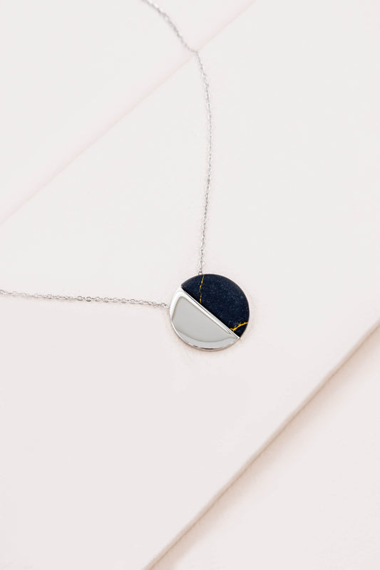Callista Stone Necklace | Silver