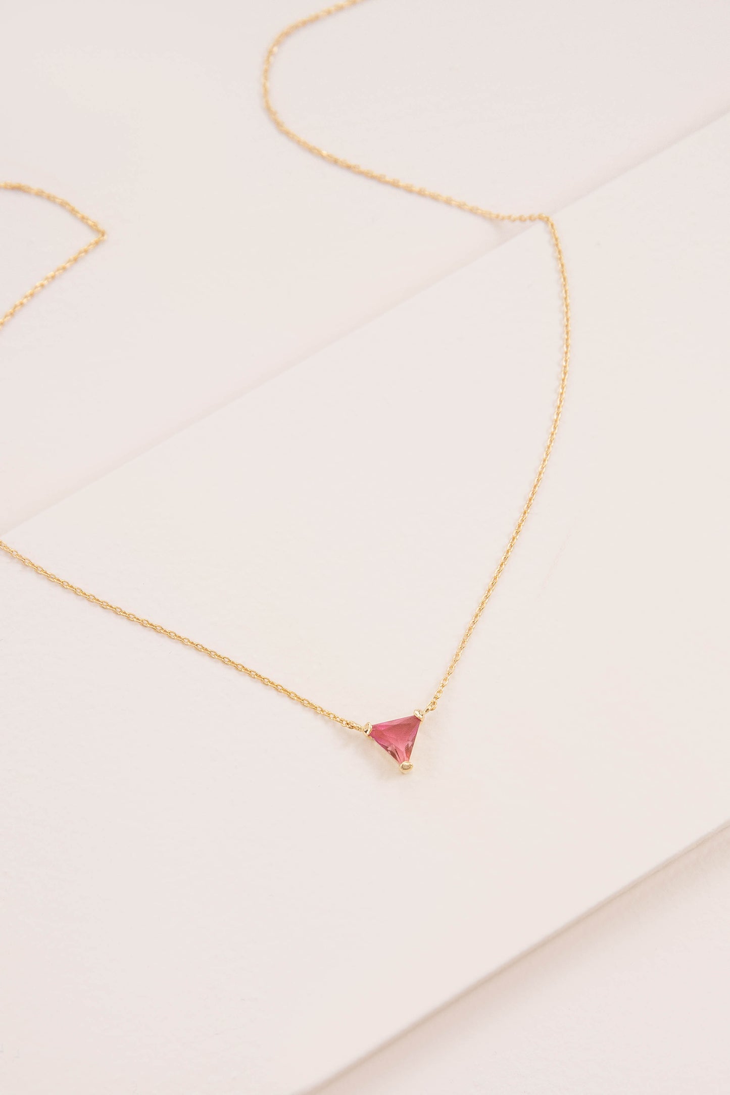 Ombre Stone Triangle Necklace
