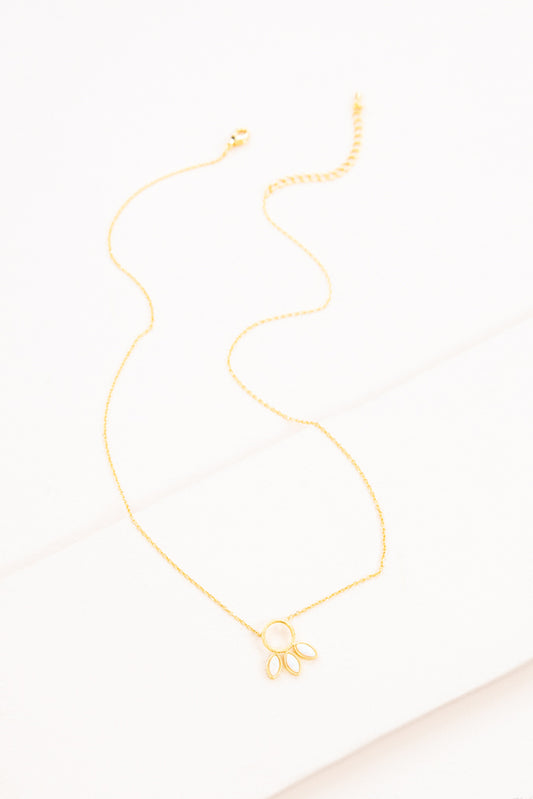 Pixum Tail Stone Necklace | White