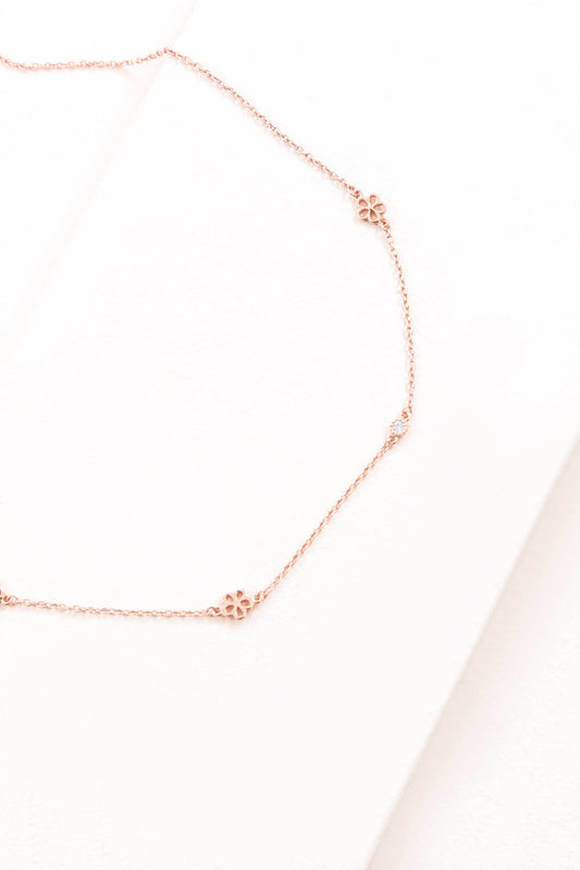 Daisy Strand Necklace (14K Rose Gold)