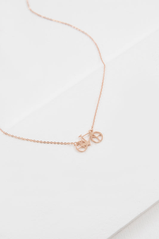 Bicycle Necklace (18K & 24K Gold)