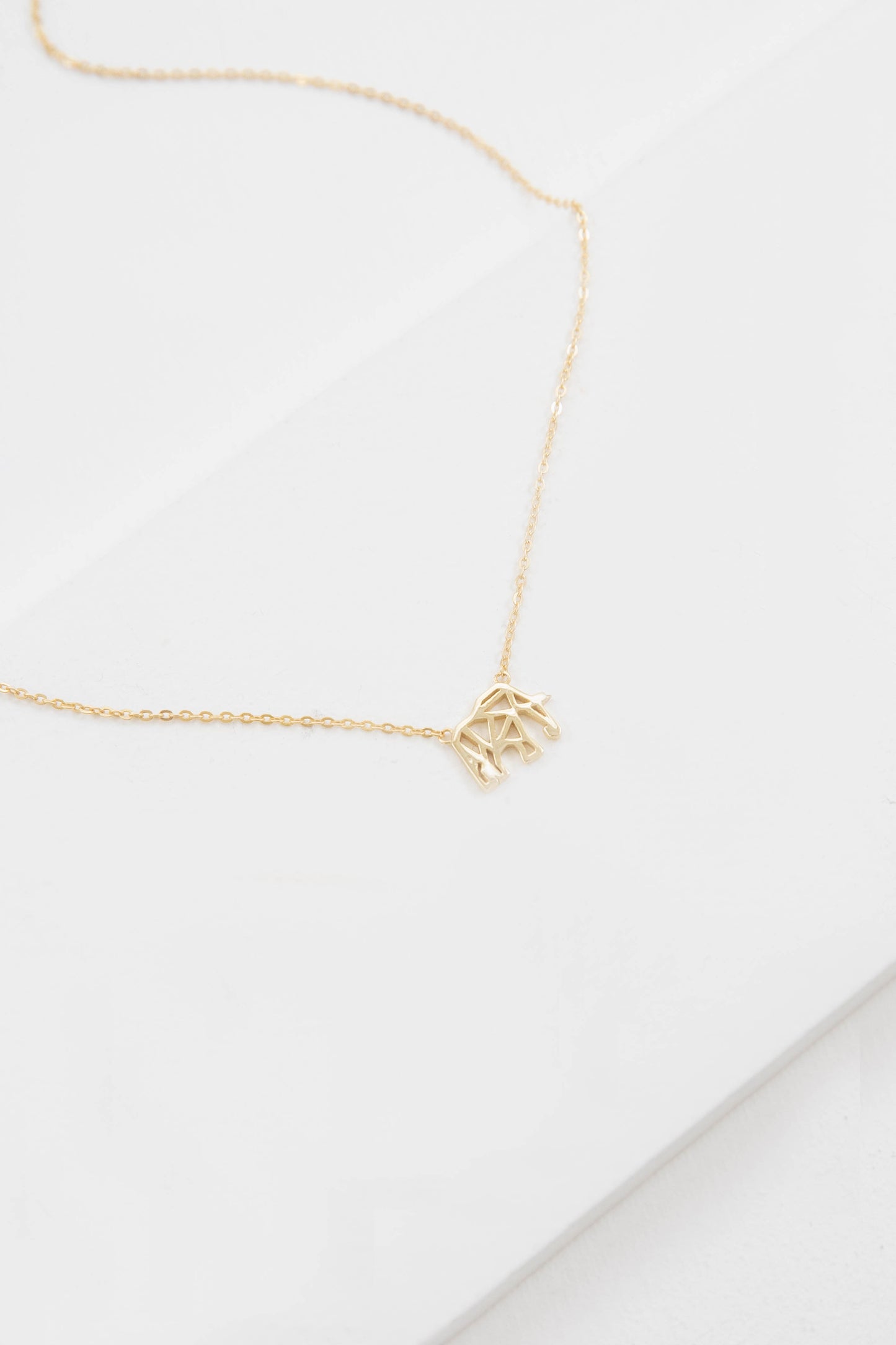 Elephant Necklace (18K & 24K Gold)