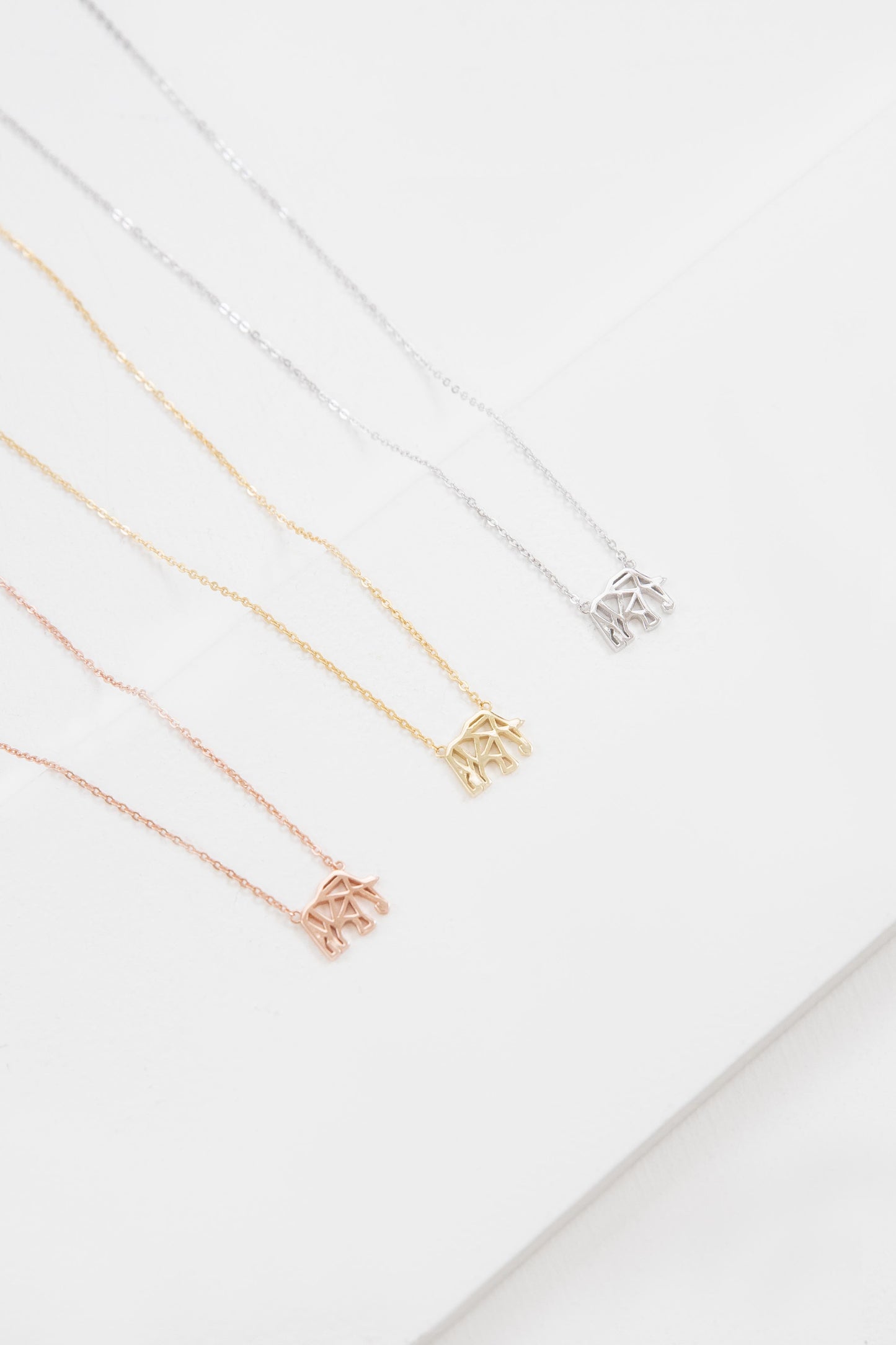 Elephant Necklace (18K & 24K Gold)