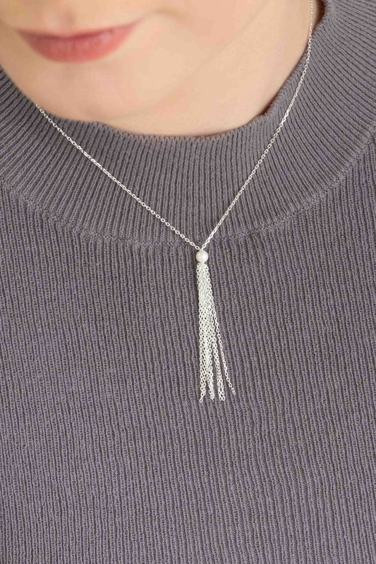 Petite Fringe Necklace (sterl.)