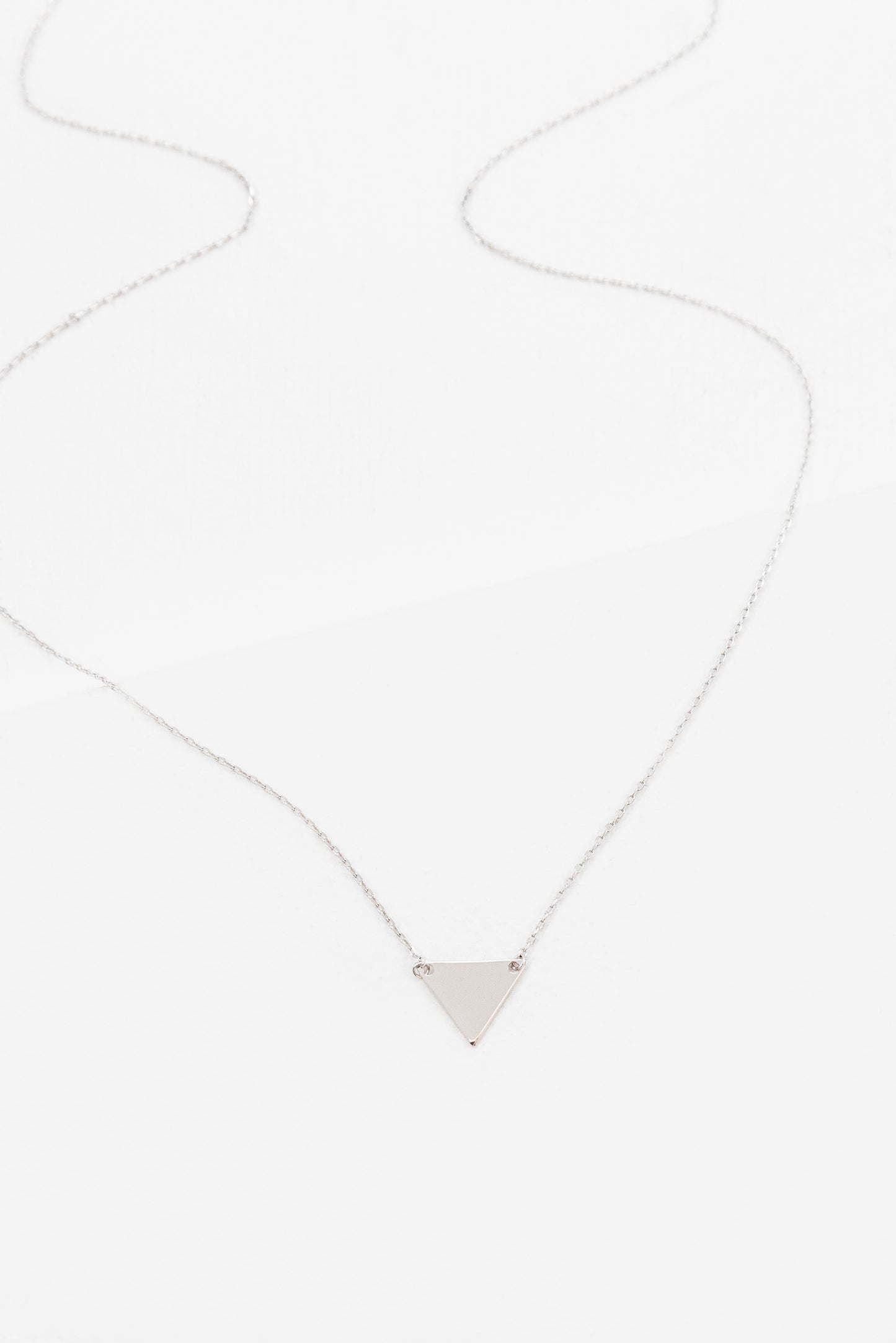In Focus Triangle Necklace (14K)