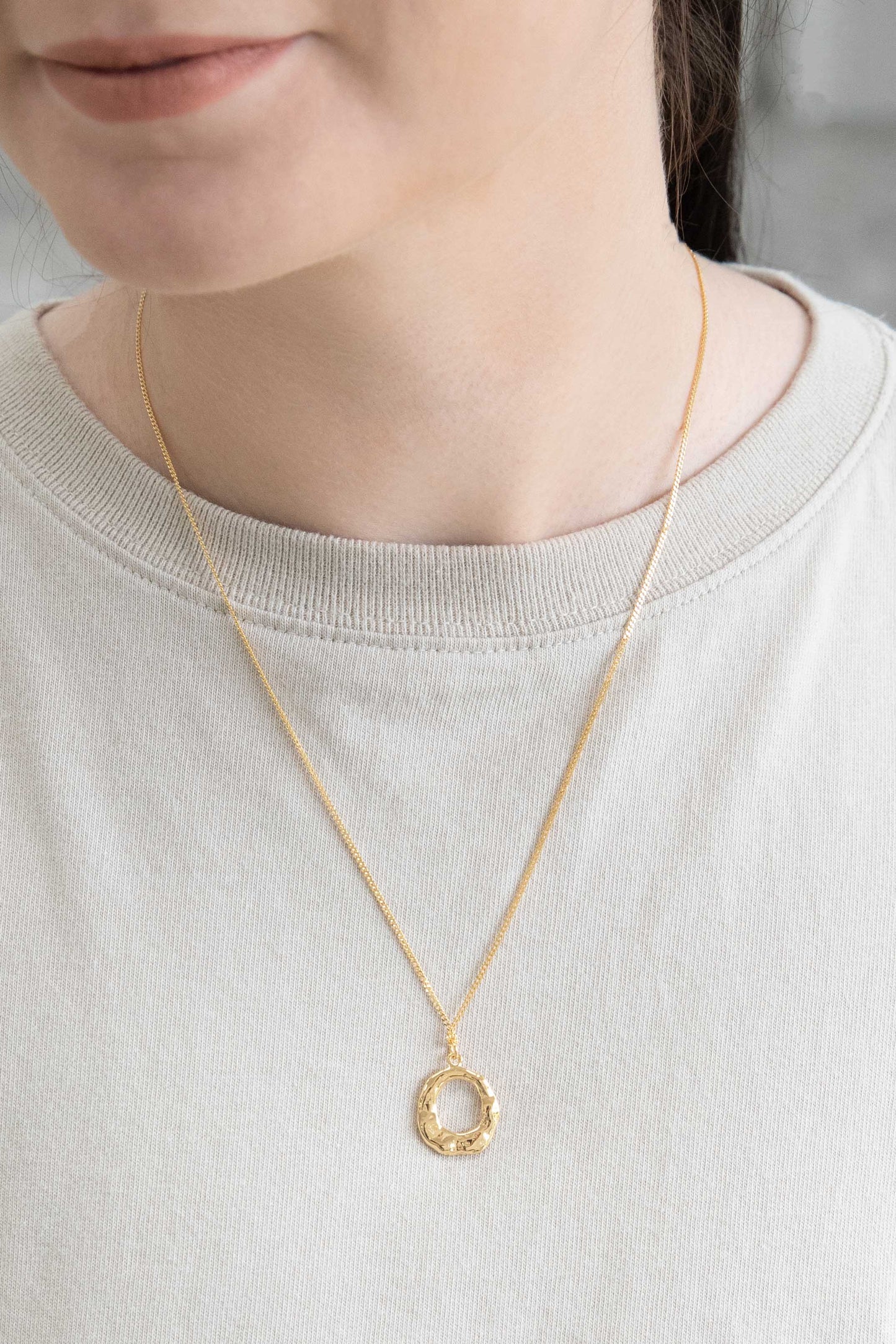 Charming Circle Necklace (14K) | Gold